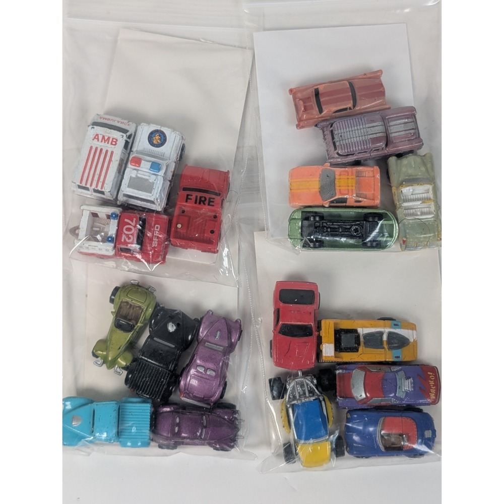 Vintage Micro Machines Collection Large Lot 19 Mixed Toy Cars & Trucks (Mixed 3)